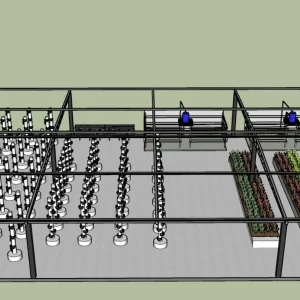 Agricultura Vertical com Torres Aeropônicas